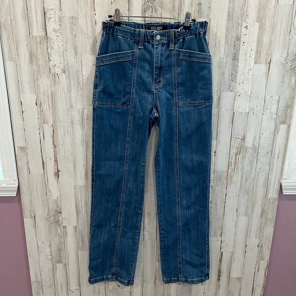 Judy Blue Hi Rise Elastic Waist Vintage Straight Leg Jean 88749 Stretch 5/27 - Picture 1 of 8